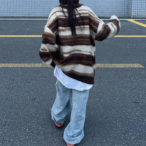 VILZSTUDIOS Striped knit sweater from VILZSTUDIOS