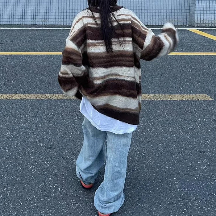 VILZSTUDIOS Striped knit sweater from VILZSTUDIOS