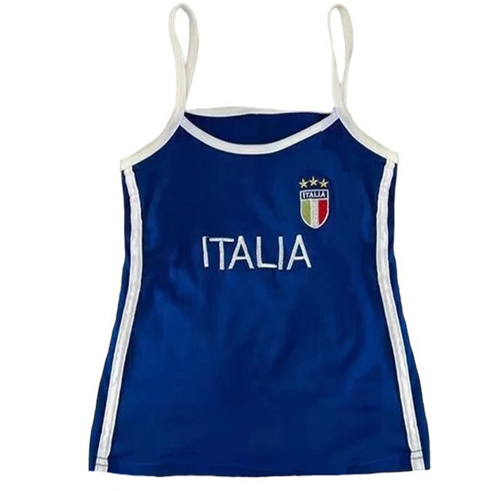 VILZSTUDIOS Stylish tank top with embroidered design for streetwear fashion