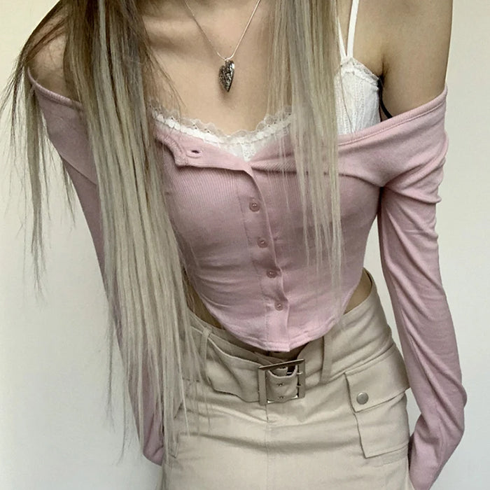 VILZSTUDIOS Layered pink top from VILZSTUDIOS