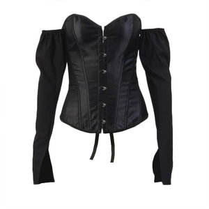 VILZSTUDIOS Y2K long sleeve corset top by VILZSTUDIOS