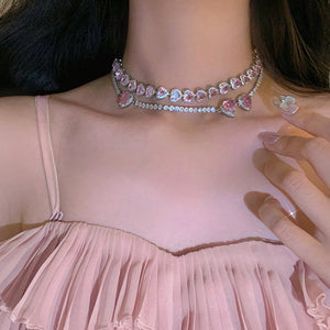 VILZSTUDIOS Stylish rhinestone necklace for fashion enthusiasts