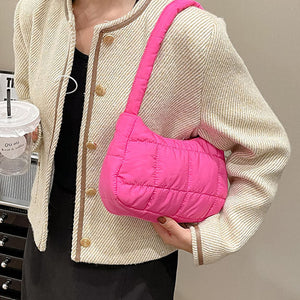 VILZSTUDIOS Stylish Y2K quilted baguette bag