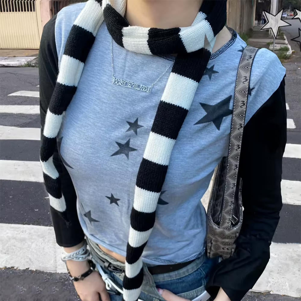 VILZSTUDIOS Stylish striped scarf for fashionable outfits