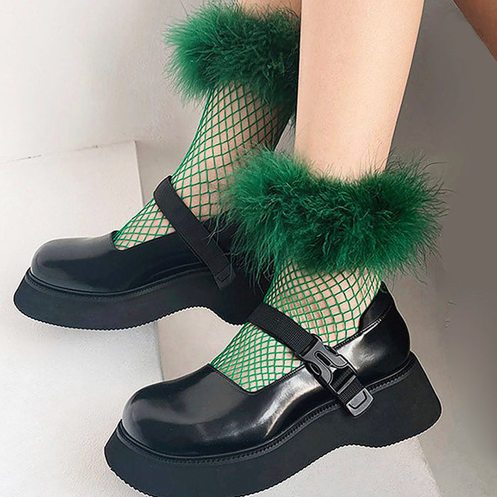 VILZSTUDIOS Stylish Y2K soft net socks for fashion enthusiasts
