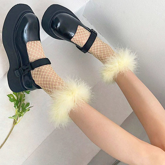 VILZSTUDIOS Stylish Y2K soft net socks for fashion enthusiasts