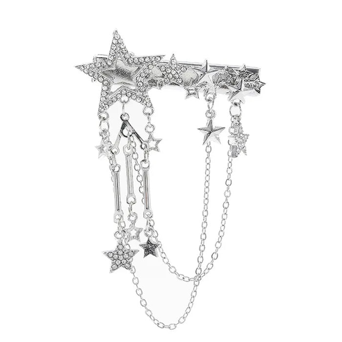 VILZSTUDIOS Rhinestone hair clip with star design