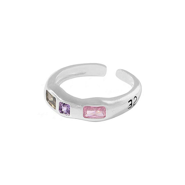 VILZSTUDIOS Adjustable rin with rhinestones for stylish accessories