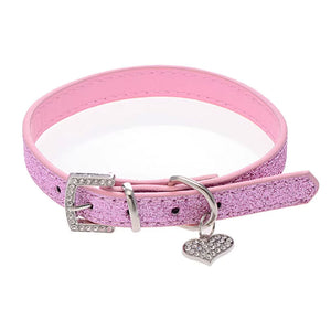 VILZSTUDIOS Glitter choker with heart charm accessory
