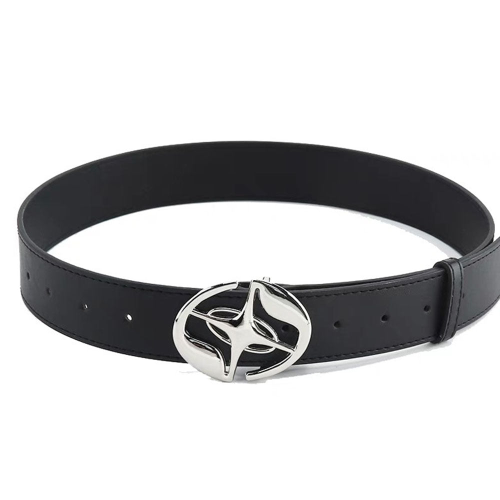 VILZSTUDIOS Stylish black belt with star buckle