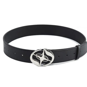 VILZSTUDIOS Stylish black belt with star buckle
