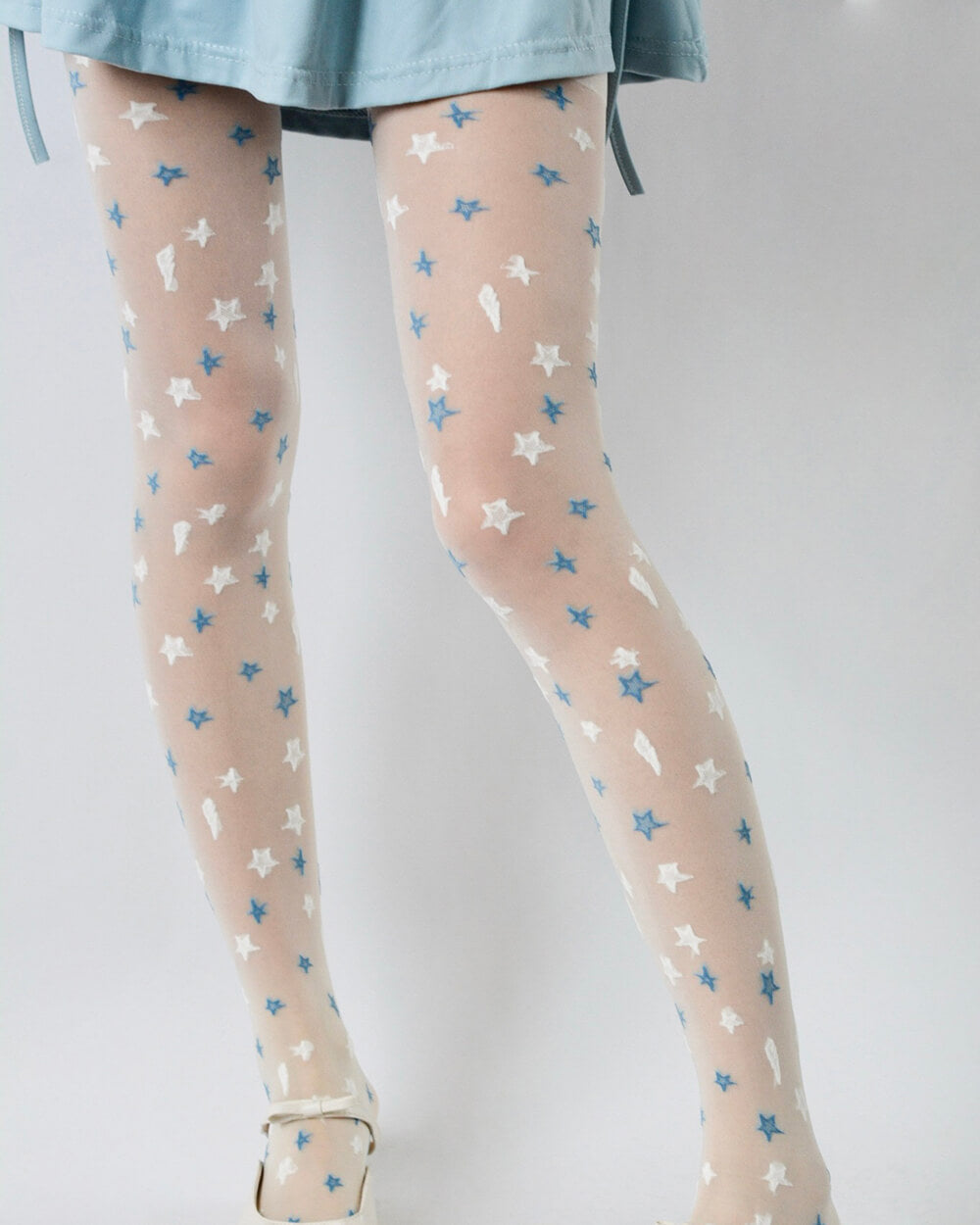 VILZSTUDIOS Stylish Y2K star pattern sheer tights