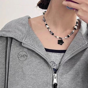 VILZSTUDIOS Y2K star studded pendant necklace