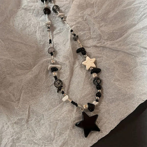 VILZSTUDIOS Y2K star studded pendant necklace