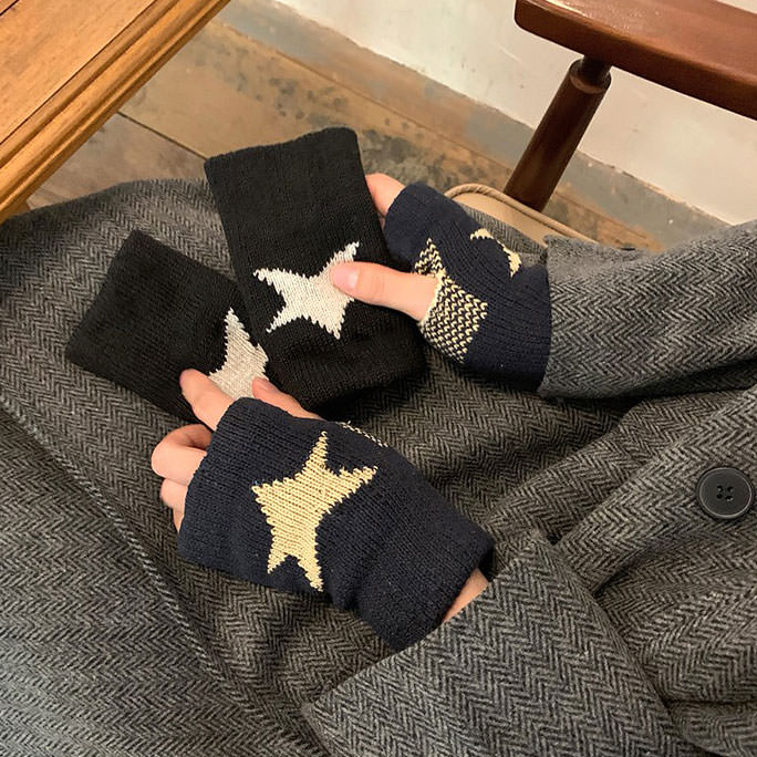 VILZSTUDIOS Fingerless gloves with star design