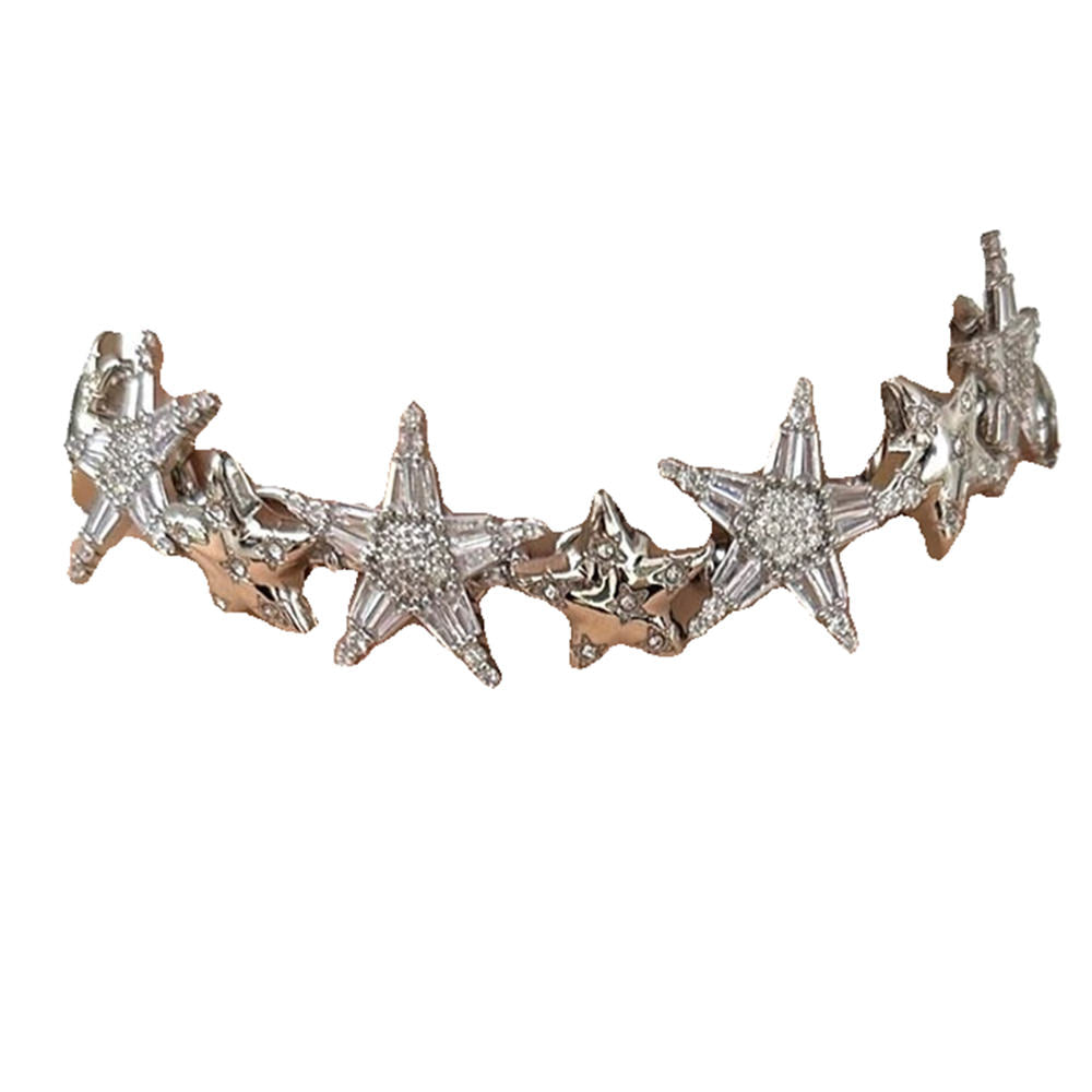 VILZSTUDIOS Stylish Y2K choker necklace with star designs