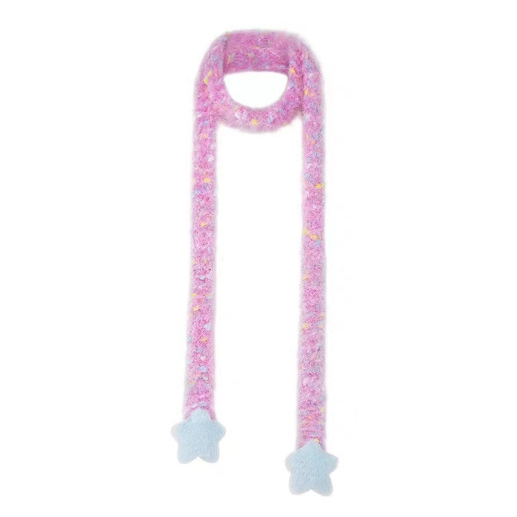 VILZSTUDIOS Colorful Y2K scarf with star design