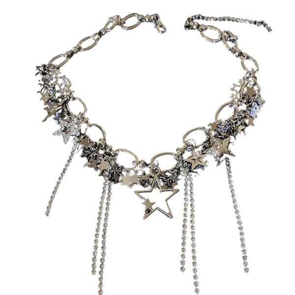 VILZSTUDIOS Stylish rhinestone necklace for fashion enthusiasts