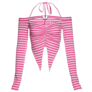 VILZSTUDIOS Striped casual top from VILZSTUDIOS