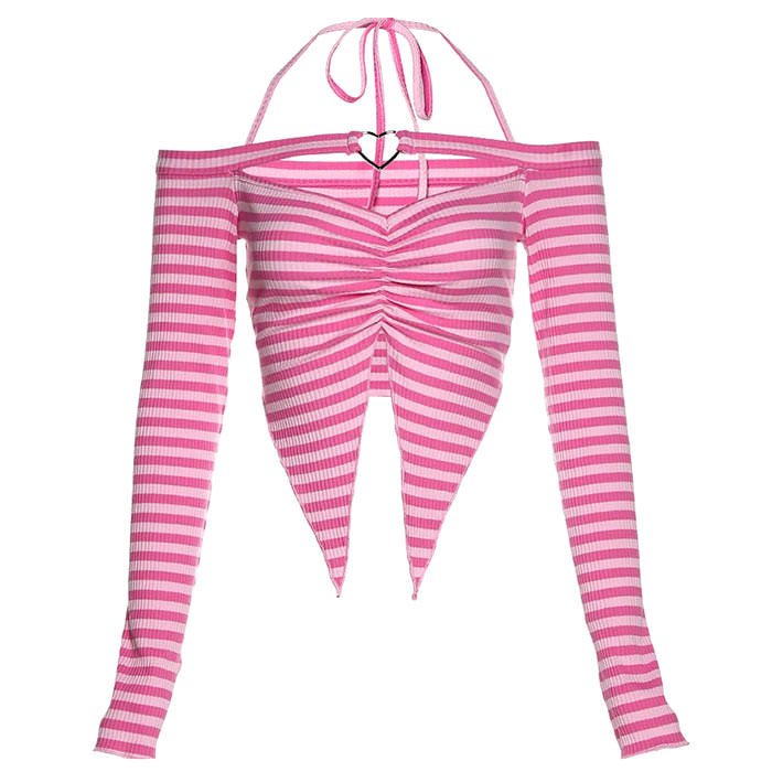 VILZSTUDIOS Striped casual top from VILZSTUDIOS