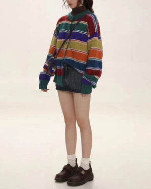VILZSTUDIOS Y2K striped cozy cardigan from VILZSTUDIOS