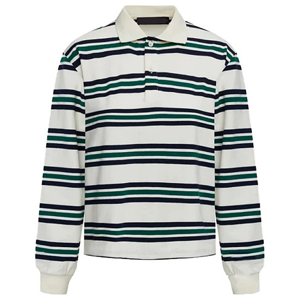 VILZSTUDIOS Y2K striped rugby polo shirt for casual style