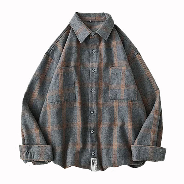 VILZSTUDIOS Oversized checked shirt for versatile streetwear