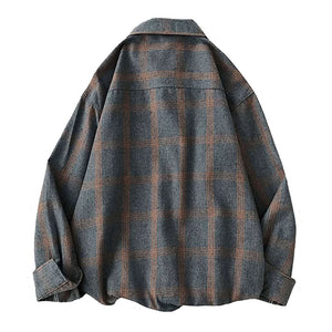 VILZSTUDIOS Oversized checked shirt for versatile streetwear
