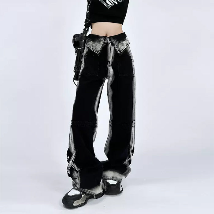 VILZSTUDIOS Wide leg denim jeans for casual style