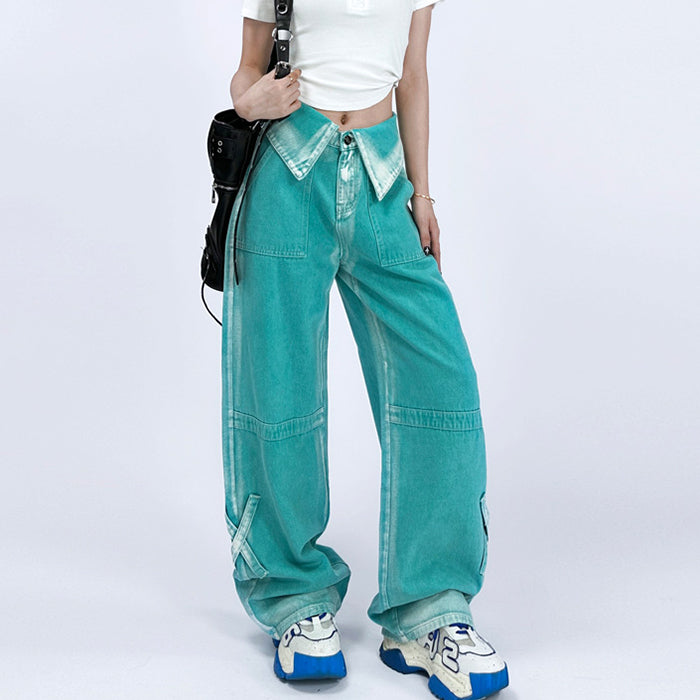 VILZSTUDIOS Wide leg denim jeans for casual style