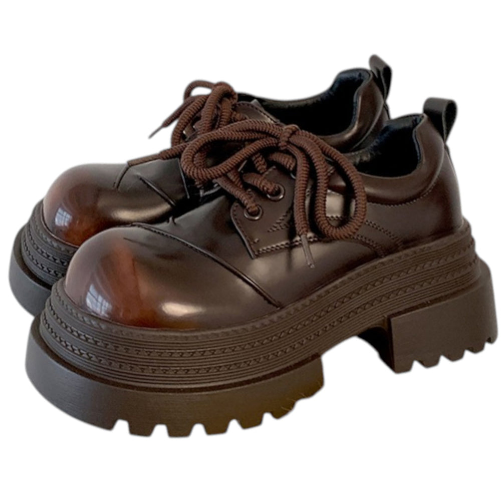 VILZSTUDIOS Stylish platform oxford boots with chunky soles