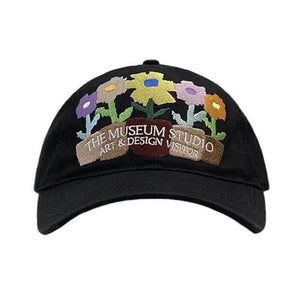 VILZSTUDIOS Floral embroidered cap with adjustable strap